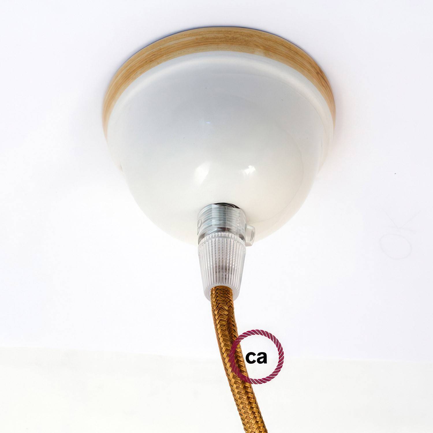 Mini keramický stropní baldachýn Ø 75 mm, ručně smaltovaný