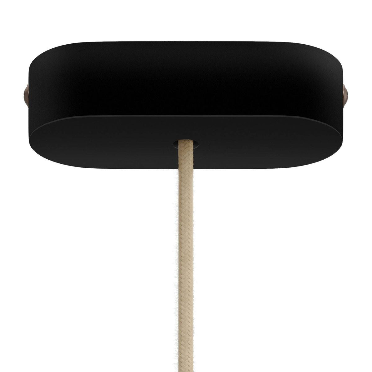 Oválný dřevěný stropní baldachýn 120x51 mm v sadě