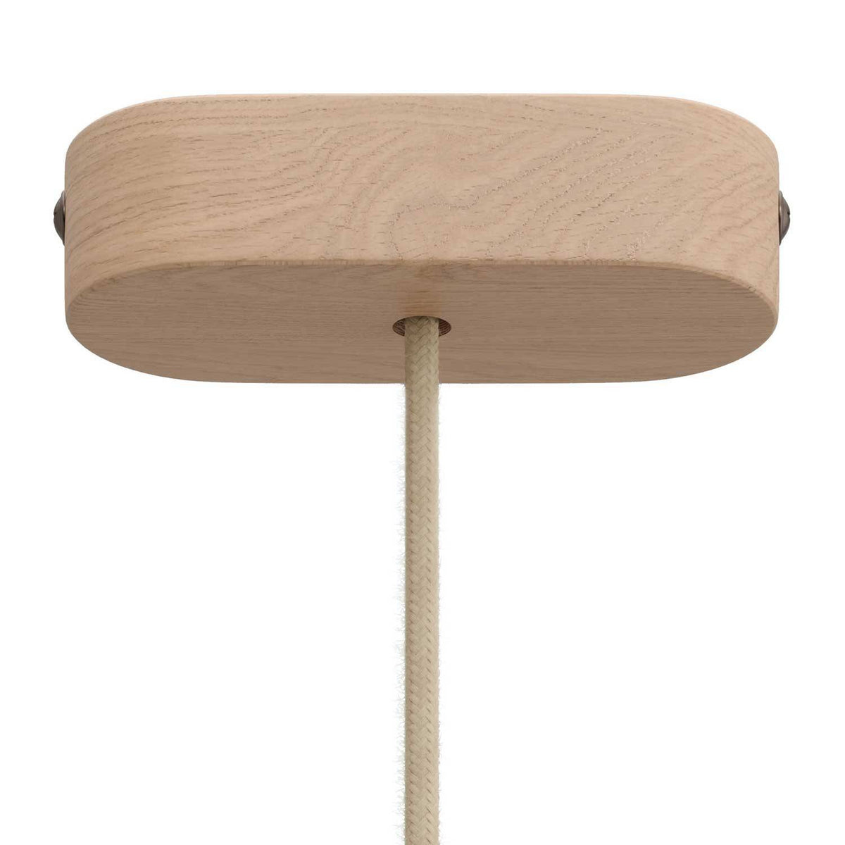 Oválný dřevěný stropní baldachýn 120x51 mm v sadě
