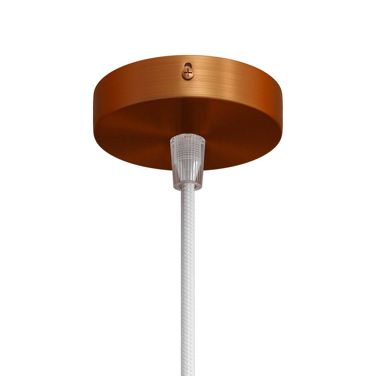 Malý kovový stropní baldachýn průměr 83 mm s 1 otvorem
