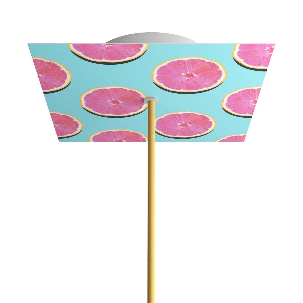 Čtvercový stropní baldachýn Rose-One System, 200 mm, kovový