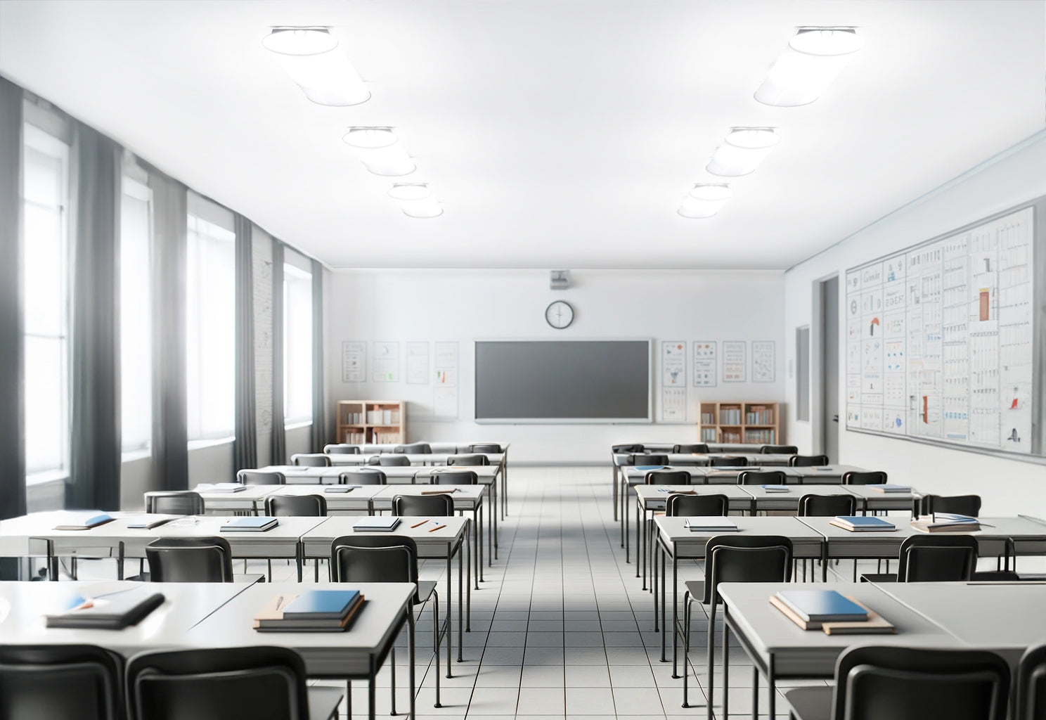 Svítidlo Spectrasol INO School - plnospektrální prokognitivní přisazené svítidlo do školy