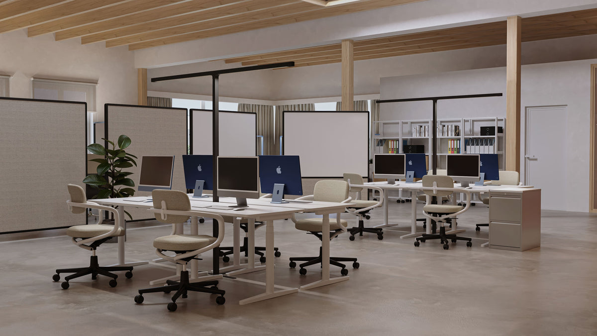 Team Cowork GRAU – coworkingový ostrov se čtyřmi pracovišti