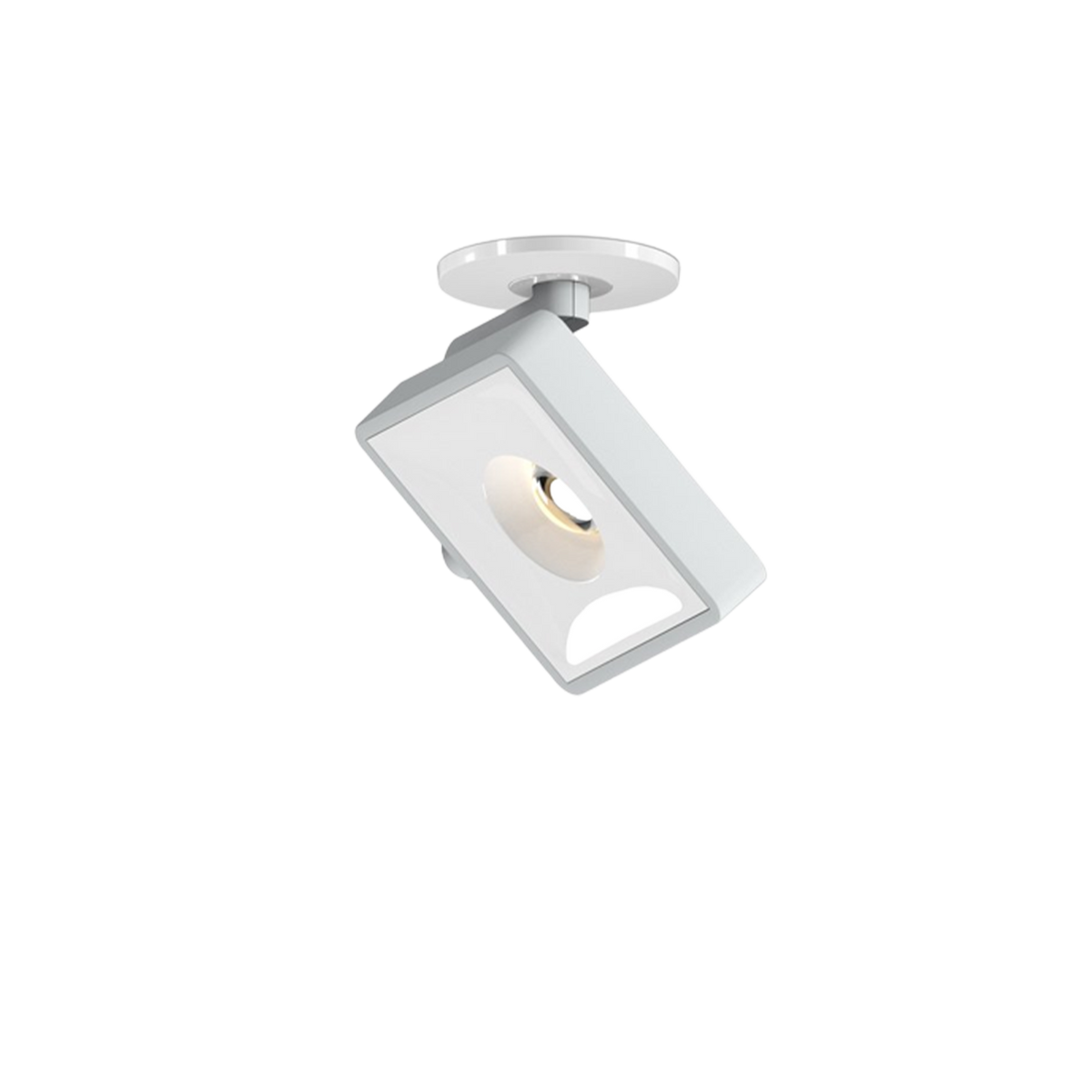Studio GRAU – vestavná rozeta, Satin / White, Teplé 2700 K