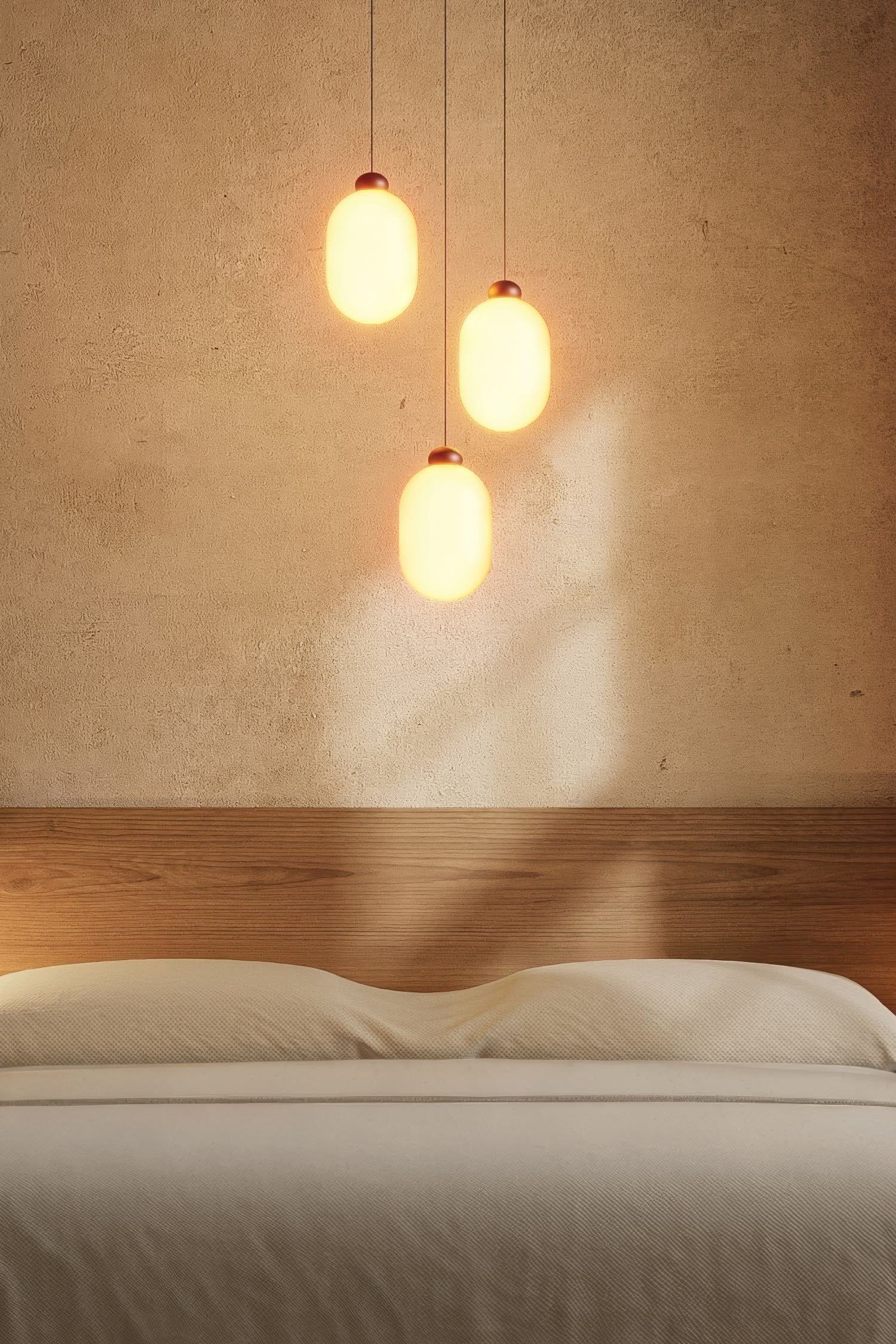 Sun Chandelier závěsné svítidlo GRAU v ložnici (černé)
