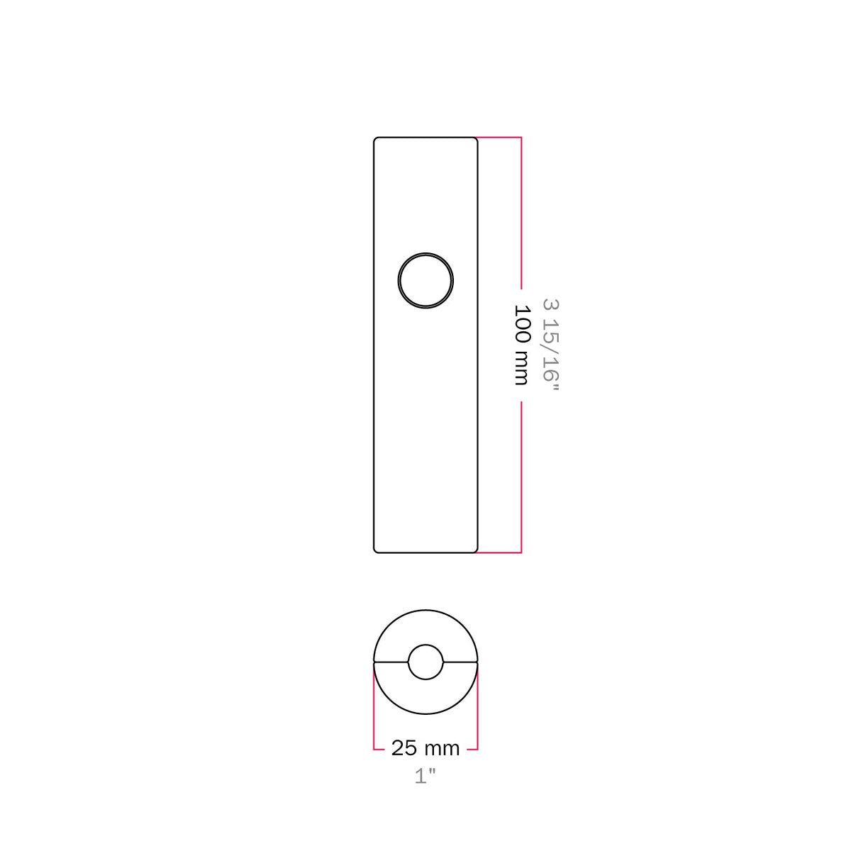 Dimmer universale a pulsante con collegamento di terra per lampadine incandescenza e led dimmerabili - Trasparente