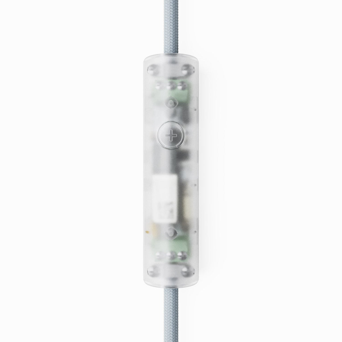 Dimmer universale a pulsante con collegamento di terra per lampadine incandescenza e led dimmerabili - Trasparente