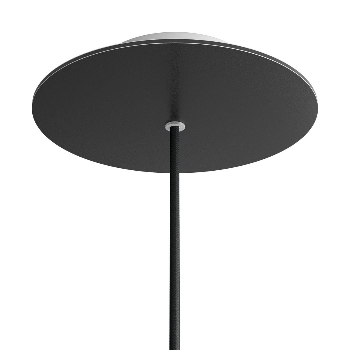 Kruhový stropní baldachýn Rose-One System, průměr 200 mm, kovový, Matná černá / Bílá