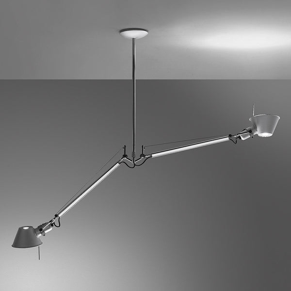 Tolomeo sospensione due bracci alluminio